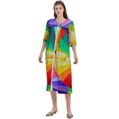 Bring Colors To Your Day Women s Cotton 3/4 Sleeve Nightgown by elizah032470