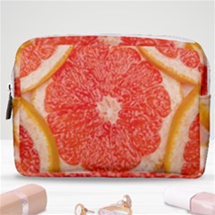 Grapefruit-fruit-background-food Make Up Pouch (medium) by Maspions