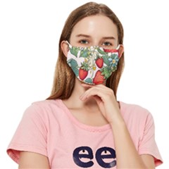 Strawberry-fruits Fitted Cloth Face Mask (adult) by Maspions