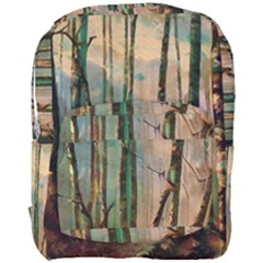 Woodland Woods Forest Trees Nature Outdoors Mist Moon Background Artwork Book Full Print Backpack by Posterlux