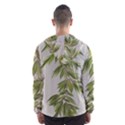 Watercolor Leaves Branch Nature Plant Growing Still Life Botanical Study Men s Hooded Windbreaker View2