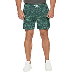 Squares Cubism Geometric Background Men s Runner Shorts by Maspions