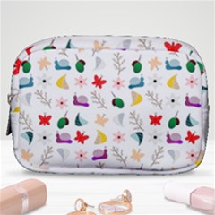 Snails Butterflies Pattern Seamless Make Up Pouch (small) by Maspions