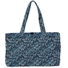 Blue Paisley Canvas Work Bag by DinkovaArt