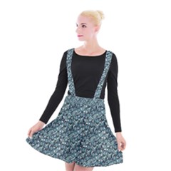 Paisley 1 Suspender Skater Skirt by DinkovaArt