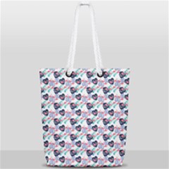 Beautiful Pattern Full Print Rope Handle Tote (small) by Sparkle