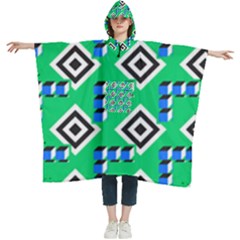 Beauitiful Geometry Women s Hooded Rain Ponchos by Sparkle