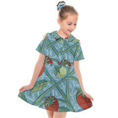 Spring Time Kids  Short Sleeve Shirt Dress by AlexandrouPrints