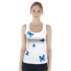 Butterfly-blue-phengaris Racer Back Sports Top by saad11