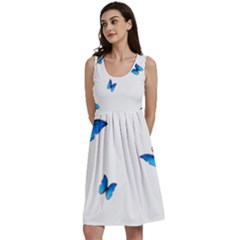 Butterfly-blue-phengaris Classic Skater Dress by saad11