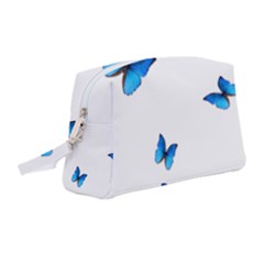 Butterfly-blue-phengaris Wristlet Pouch Bag (medium) by saad11