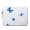 Butterfly-blue-phengaris 15  Vertical Laptop Sleeve Case With Pocket View1