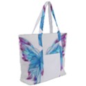 Butterfly-drawing-art-fairytale  Zip Up Canvas Bag View2