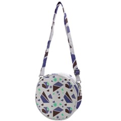 Seamless Pattern Geometric Texture Crossbody Circle Bag by Maspions