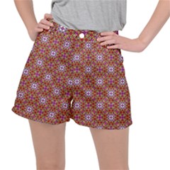 Illustrations Background Pattern Mandala Seamless Women s Ripstop Shorts by Maspions