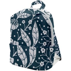 Spring Pattern Zip Up Backpack by AlexandrouPrints