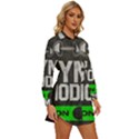 Gym mode Womens Long Sleeve Shirt Dress View3