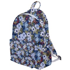 Blue Flowers Dark Blue Flowers The Plain Backpack by DinkovaArt