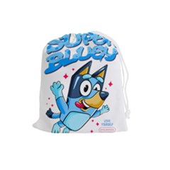 Super Bluey Drawstring Pouch (large) by avitendut