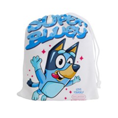 Super Bluey Drawstring Pouch (2xl) by avitendut