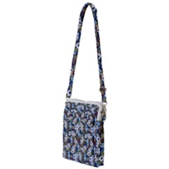 Blue Flowers 2 Multi Function Travel Bag by DinkovaArt