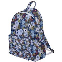 Blue Flowers 2 The Plain Backpack by DinkovaArt