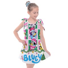 Bluey Christmas Kids  Tie Up Tunic Dress by avitendut