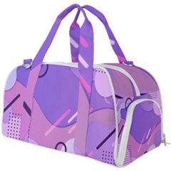 Colorful Labstract Wallpaper Theme Burner Gym Duffle Bag by Apen