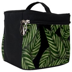 Background Pattern Leaves Texture Make Up Travel Bag (big) by Maspions