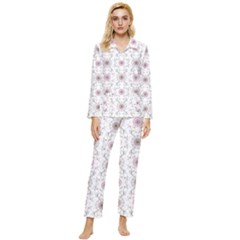 Pattern Texture Design Decorative Womens  Long Sleeve Velvet Pocket Pajamas Set by Grandong