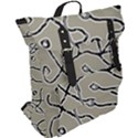 Sketchy abstract artistic print design Buckle Up Backpack View2