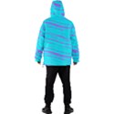 Wave Stripe Pattern Design Aqua Men s Ski and Snowboard Waterproof Breathable Jacket View4