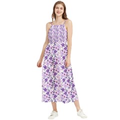 Purple Flowers 001 Boho Sleeveless Summer Dress by DinkovaArt