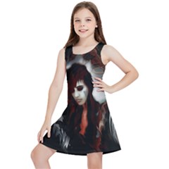 Melancholy Autumn Kids  Lightweight Sleeveless Dress by MRNStudios