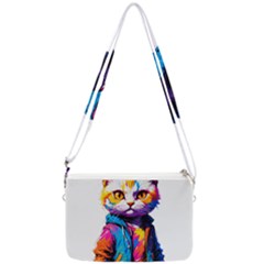 Wild Cat Double Gusset Crossbody Bag by Sosodesigns19