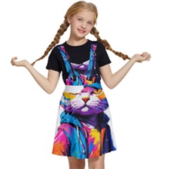 Wild Cat Kids  Apron Dress by Sosodesigns19