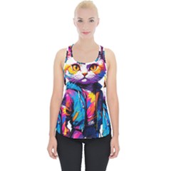 Wild Cat Piece Up Tank Top by Sosodesigns19