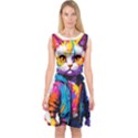 Wild cat Capsleeve Midi Dress View1