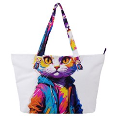 Wild Cat Full Print Shoulder Bag by Sosodesigns19