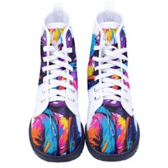 Wild Cat Women s High-top Canvas Sneakers