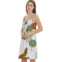 Nasturtium Flowers Plant Leaves Mini Camis Dress With Pockets View2