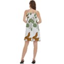 Nasturtium Flowers Plant Leaves Mini Camis Dress With Pockets View4