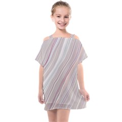 Marble Texture Marble Painting Kids  One Piece Chiffon Dress by Ndabl3x