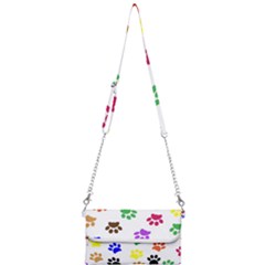 Pawprints Paw Prints Paw Animal Mini Crossbody Handbag by Apen