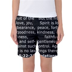 Galatians 5 Women s Basketball Shorts by RiverRootz