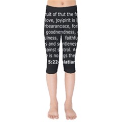 Galatians 5 Kids  Capri Leggings  by RiverRootz