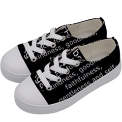 Galatians 5 Kids  Low Top Canvas Sneakers by RiverRootz