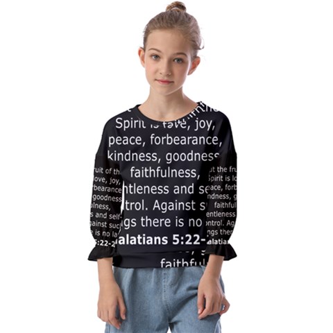 Galatians 5 Kids  Cuff Sleeve Top by RiverRootz