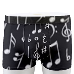 Chalk Music Notes Signs Seamless Pattern Men s Boxer Briefs by Ravend