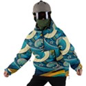 Waves Ocean Sea Abstract Whimsical Abstract Art 3 Men s Ski and Snowboard Waterproof Breathable Jacket View2